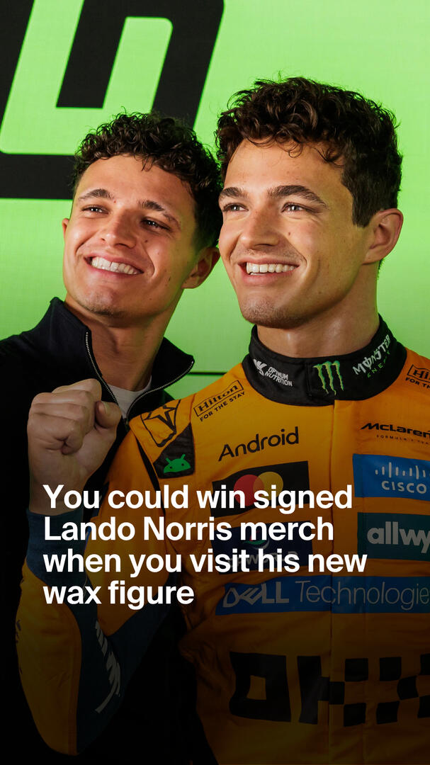 Lando Norris at Madame Tussauds